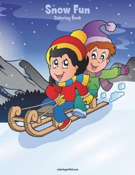 Paperback Snow Fun Coloring Book 1 Book
