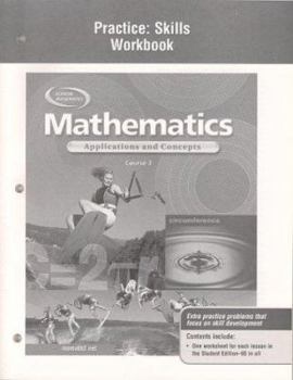 Spiral-bound Mathematics: Applications and Concepts, Course 3, Practice Skills Workbook Book
