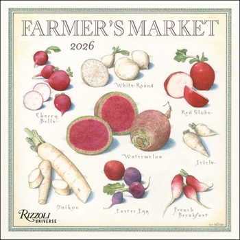Calendar Farmer's Market 2026 Wall Calendar Book