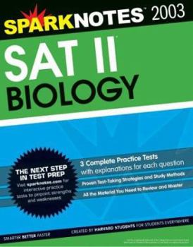 Paperback SAT II Biology (Sparknotes Test Prep) Book