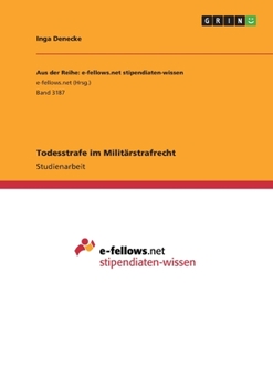 Paperback Todesstrafe im Militärstrafrecht [German] Book