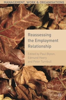 Paperback Reassessing the Employment Relationship Book