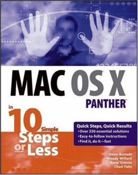 Paperback Mac OS X Panther in 10 Simple Steps or Less Book