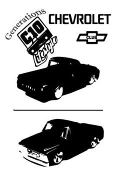 Paperback C10 Generations Chevy Truck Club Lifestyle Notebook: C10 Truck Fan Clubs Journal C10 Shirt Styled Notebook C10 Chevy Truck Lovers Club Book