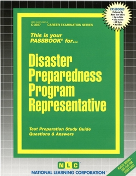 Spiral-bound Disaster Preparedness Program Representative: Passbooks Study Guide Book