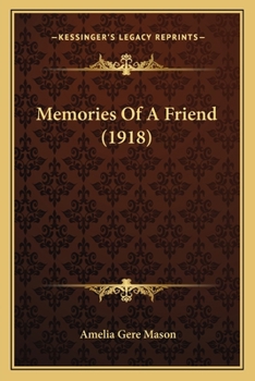 Paperback Memories Of A Friend (1918) Book