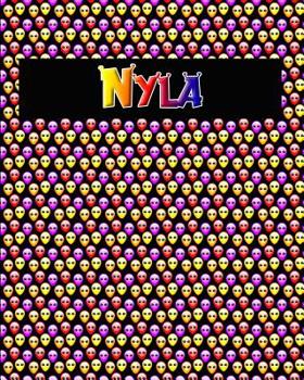 Paperback 120 Page Handwriting Practice Book with Colorful Alien Cover Nyla: Primary Grades Handwriting Book