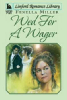 Paperback Wed for a Wager [Large Print] Book