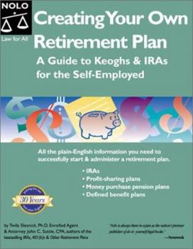 Paperback Creating Your Own Retirement Plan: Iras & Keoghs for the Self-Employed Book