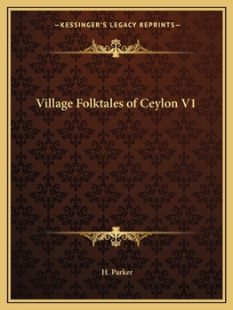 Paperback Village Folktales of Ceylon V1 Book