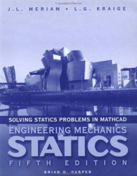 Paperback Solving Statics Problems with MathCAD Book