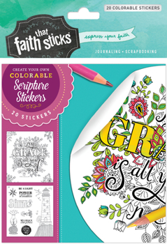 Paperback 2 Corinthians 12:9 Colorable Stickers Book