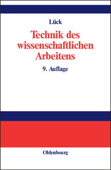 Hardcover Technik des wissenschaftlichen Arbeitens [German] Book