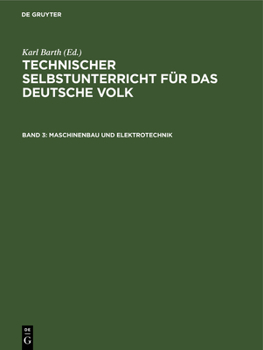 Hardcover Maschinenbau Und Elektrotechnik [German] Book