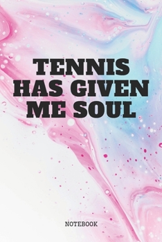 Paperback Notebook: Tennis Game Coach Planner / Organizer / Lined Notebook (6" x 9") Book