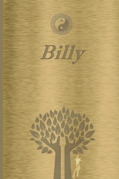 Billy: Personalized Name Journal/Notebook for Men - Masculine Metal-look Cover with Lined Writing Pages