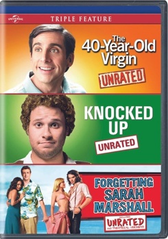 DVD The 40 Year Old Virgin / Knocked Up / Forgetting Sarah Marshall Book