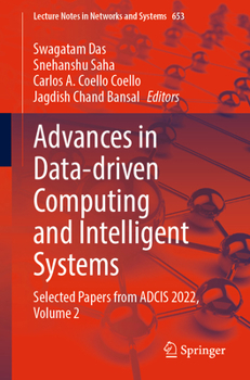 Paperback Advances in Data-Driven Computing and Intelligent Systems: Selected Papers from Adcis 2022, Volume 2 Book