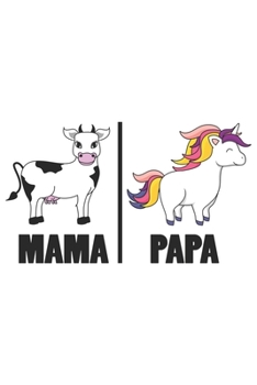 Mama | Papa: Mama Papa Geschenk Für Eltern Dina5 Blanko Notizbuch Tagebuch Planer Notizblock Kladde Journal Strazze (German Edition)