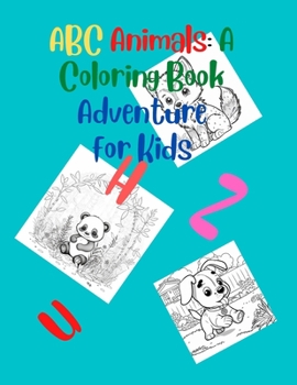Paperback ABC Animals: A Coloring Book Adventure Book