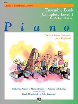 Paperback Alfred's Basic Piano Course: Ensemble Book, Level 1 (Complete, 1A/1B) Book