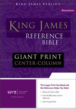 Bonded Leather Reference Bible-KJV-Giant Print Center Column [Large Print] Book