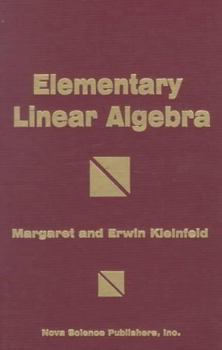 Hardcover Elementary Linear Algebra Book