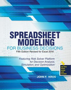 Misc. Supplies Spreadsheet Modeling for Business Decisions Book