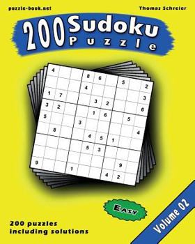 Paperback Sudoku: 200 Easy 9x9 Sudoku, Vol. 2 Book