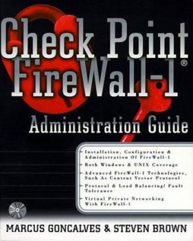 Paperback Check Point Firewall-1: An Administration Guide Book