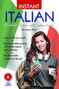 Paperback Instant Italian Vocabulary Builder with Online Audio Book