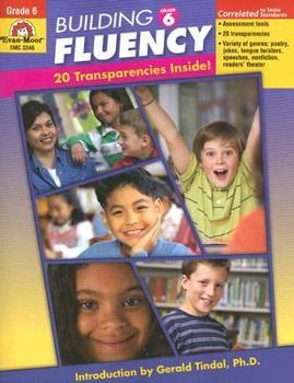 Paperback Building Fluency: Grade 6 [With 20 Transparencies] Book