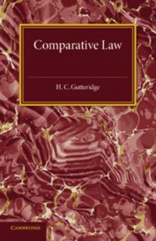 Paperback Comparative Law: An Introduction to the Comparative Method of Legal Study and Research Book