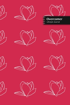 Paperback Overcomer Lifestyle Journal, Blank Write-in Notebook, Dotted Lines, Wide Ruled, Size (A5) 6 x 9 In (Pink) Book