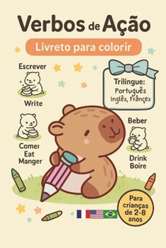 Paperback Verbos de Ação - Trilingue [Portuguese] Book