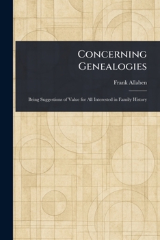 Paperback Concerning Genealogies Book