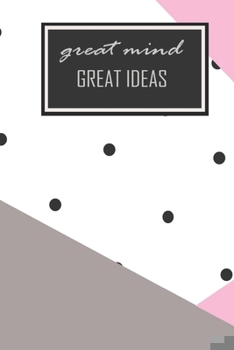 Paperback Great mind Great Ideas: A5 Journal Diary Notebook (6"x 9") - personal Diary Planner Book