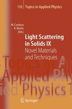 Paperback Light Scattering in Solids IX: Novel Materials and Techniques Book