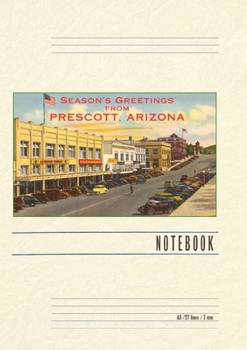 Paperback Vintage Lined Notebook Season's Greetings from Prescott Book