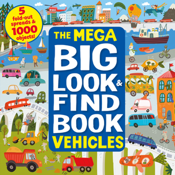 Hardcover Mega Big Look and Find Vehicles Book