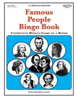 Paperback Famous People Bingo Book: Complete Bingo Game In A Book