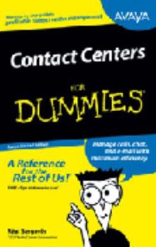Paperback Contact Centers for Dummies Book