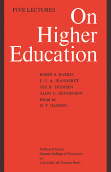 Paperback On Higher Education: Five Lectures Book