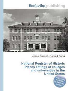 National Register of Historic Places Listings at Colleges and Universities in the United States