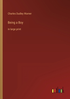 Paperback Being a Boy: in large print Book