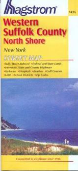 Map Suffolk County NY (Western) North Shore Pocket Map Book
