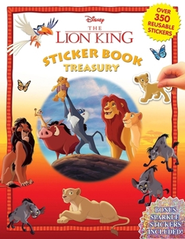 Hardcover Disney Lion King Sticker Book Treasury Book