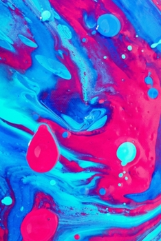 BRIGHT COLOURFUL: Abstract Art Cover Lined Notebook, 6x9, Soft Matte Finish, Journal For Women And Girls, 120 Page Ruled Notepad