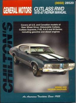 Paperback General Motors Cutlass Rwd, 1970-87 Book