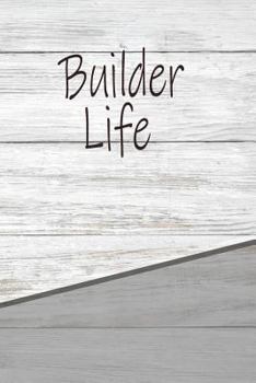 Builder Life: Personalized Rustic Isometric Dot Notebook 120 pages 6"x9"